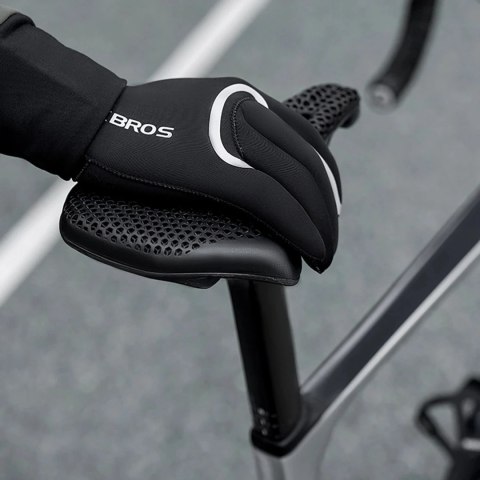 Rękawiczki rowerowe Rockbros Wodoodporne L/XL Czarne