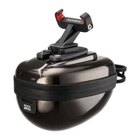 Torba Podsiodłowa Rockbros Hard Shell 0,4L Kompaktowa Wodoodporna Czarna