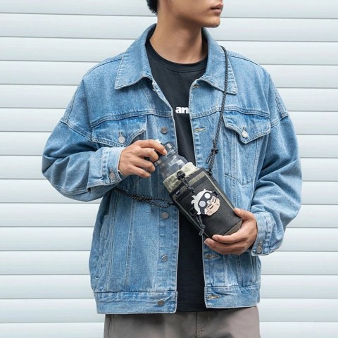 Torba Rockbros na Butelkę 1L z Paskiem Rowerowa Zielona 3011006501