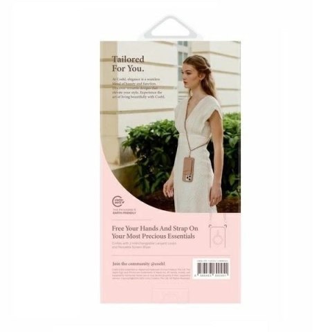 Etui UNIQ Coehl Lumino do iPhone 16 MagSafe Srebrne Brokatowe