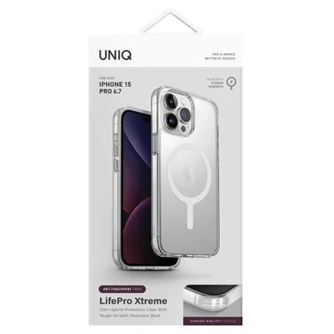 Etui do iPhone 15 Pro Max UNIQ LifePro Xtreme MagSafe Przezroczyste