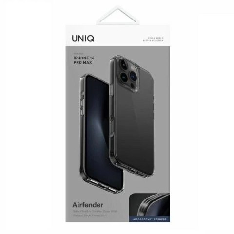 Etui do iPhone 16 Pro Max UNIQ Air Fender Szare AirShock™