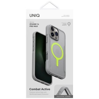 Etui do iPhone 16 Pro Max UNIQ Combat Active MagClick Szare