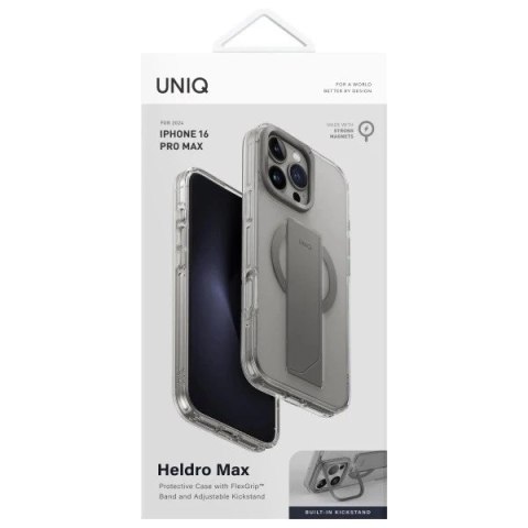Etui do iPhone 16 Pro Max UNIQ Heldro Max MagSafe Przezroczyste