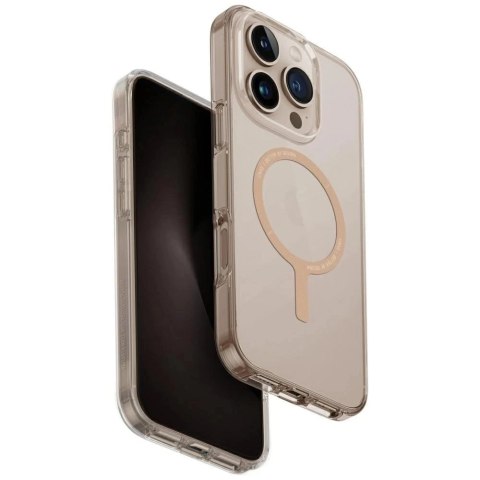 Etui do iPhone 16 Pro UNIQ Clario MagClick Złote Przezroczyste