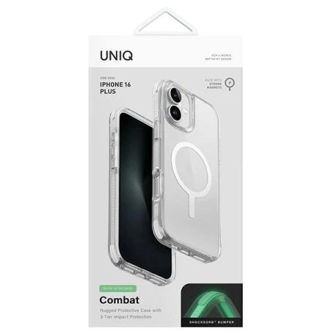 Etui do iPhone 16 Pro UNIQ Combat MagSafe Białe ShockSorb™