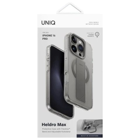 Etui do iPhone 16 Pro UNIQ Heldro Max Przezroczyste MagSafe