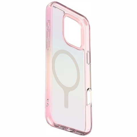 Etui do iPhone 16 Pro UNIQ Iridescia MagClick Różowy