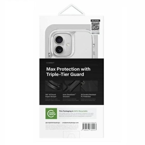 Etui do iPhone 16 UNIQ Combat MagSafe Białe ShockSorb™