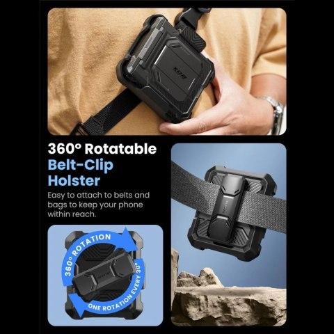 Etui ochronne Supcase ArmorBox do Galaxy Z Flip 7 - pancerna ochrona 360° w czerni