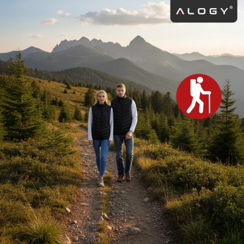 Kamizelka grzewcza z 28 strefami - 4-stopniowa regulacja temperatury, zasilanie USB, idealna na zimę i aktywności outdoor - Alog