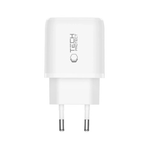 Ładowarka Sieciowa 2xUSB Tech-Protect NCA20 20W PD QC3.0 Biała