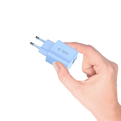 Ładowarka Sieciowa 2xUSB Tech-Protect NCA20 20W PD QC3.0 Niebieska