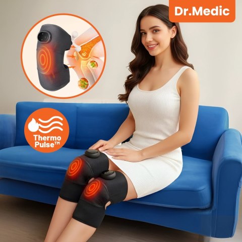 Opaska grzewcza z masażem na kolano, łokieć lub bark - ogrzewanie, ulga w bólu stawów, rehabilitacja, termoterapia - Dr.Medic Fl