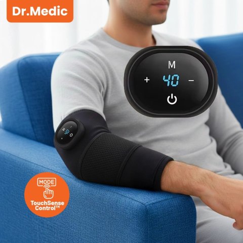 Opaska grzewcza z masażem na kolano, łokieć lub bark - ogrzewanie, ulga w bólu stawów, rehabilitacja, termoterapia - Dr.Medic Fl