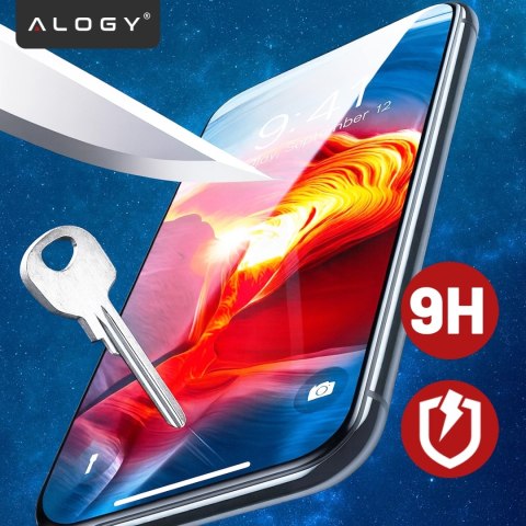 Szkło Hybrydowe „NIETŁUKĄCE" 9H do Zebra TC21/TC26, Płaskie na Cały Ekran, Elastyczne i Odporne, Alogy FlexiGlass™ Full - Transp