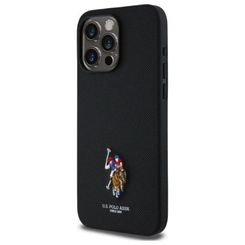 Etui do iPhone 15 Pro Max US Polo Embroidered DH Color Czarne