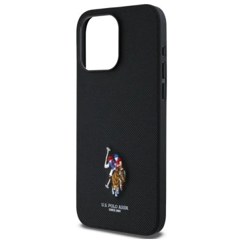 Etui do iPhone 15 Pro Max US Polo Embroidered DH Color Czarne