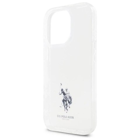Etui do iPhone 15 Pro Max US Polo IML Double Horse Przezroczyste
