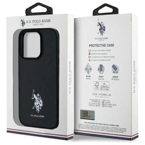 Etui do iPhone 15 Pro Max US Polo Leather DH Color Czarne