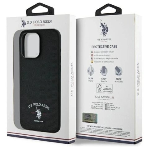 Etui do iPhone 15 Pro Max US Polo Printed DH Logo Czarne