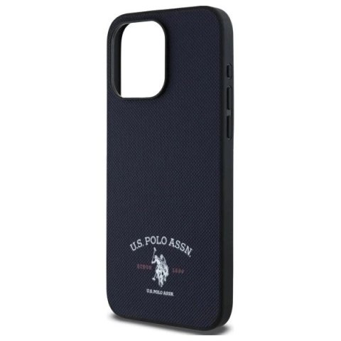 Etui do iPhone 15 Pro Max US Polo Printed DH Logo Granatowe
