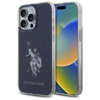 Etui do iPhone 15 Pro Max US Polo Shiny Big Logo Granatowe
