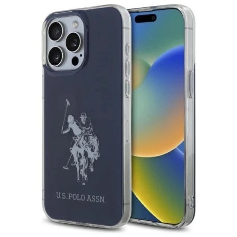 Etui do iPhone 15 Pro Max US Polo Shiny Big Logo Granatowe