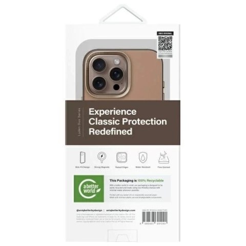Etui do iPhone 16 Pro UNIQ Lyden DS Brązowo-Szare MagSafe
