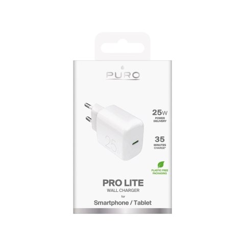 Ładowarka Puro Daily Prolite 25W USB-C PD - biała