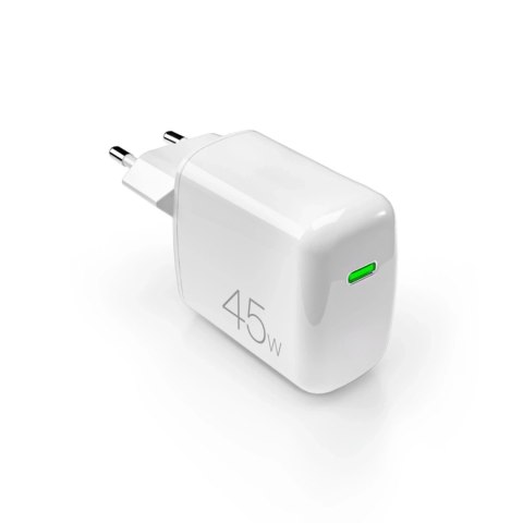 Ładowarka Puro Super Mini 45W PD GaN USB-C - biała