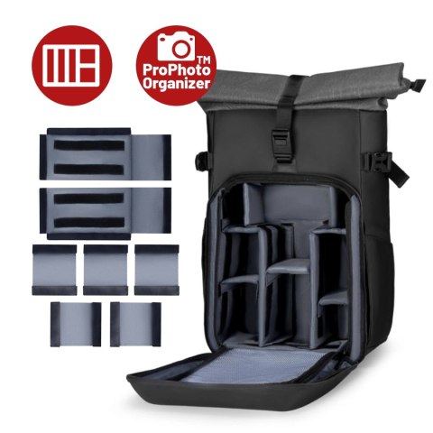 Plecak Fotograficzny na Aparat i Sprzęt Mark Ryden, Wodoodporny, Pojemny 30L, Odporny na Uderzenia EVA, Z Przegrodami na Akcesor