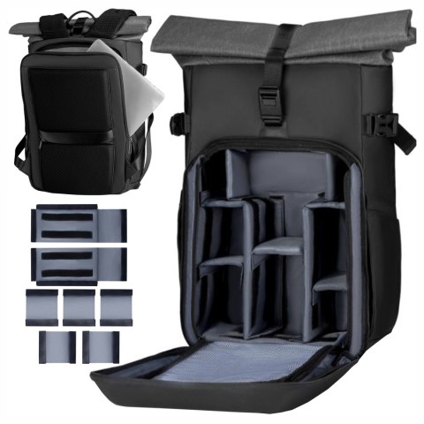 Plecak Fotograficzny na Aparat i Sprzęt Mark Ryden, Wodoodporny, Pojemny 30L, Odporny na Uderzenia EVA, Z Przegrodami na Akcesor