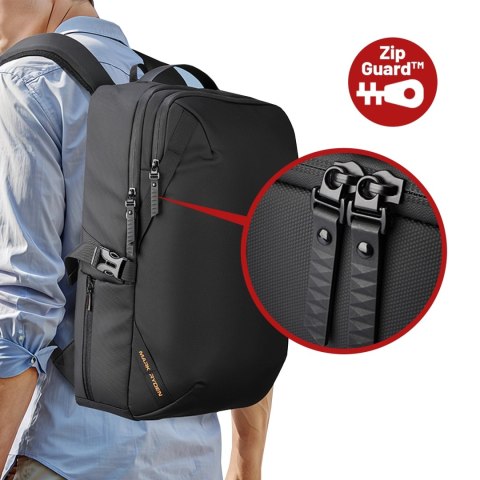 Plecak Podróżny Mark Ryden na Laptopa 15.6", Wodoodporny, Pojemny 21L, z Brelokiem na Klucze i Gwizdkiem 44 × 29 × 17 cm - Czar