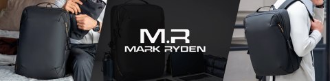 Plecak Podróżny Mark Ryden na Laptopa 15.6", Wodoodporny, Pojemny 21L, z Brelokiem na Klucze i Gwizdkiem 44 × 29 × 17 cm - Czar