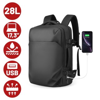 Plecak Podróżny z Przegrodą na Laptopa 17.3" Mark Ryden, Uniwersalny i Wszechstronny, Wodoodporny Bagaż Podręczny do Samolotu z 