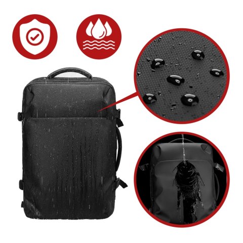 Plecak Podróżny z Przegrodą na Laptopa 17.3" Mark Ryden, Uniwersalny i Wszechstronny, Wodoodporny Bagaż Podręczny do Samolotu z 