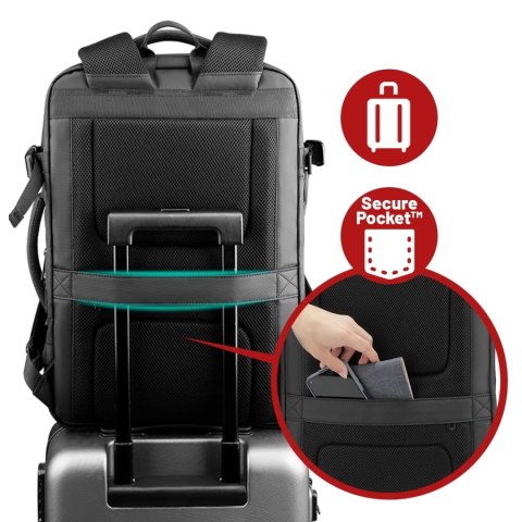 Plecak Podróżny z Przegrodą na Laptopa 17.3" Mark Ryden, Uniwersalny i Wszechstronny, Wodoodporny Bagaż Podręczny do Samolotu z 