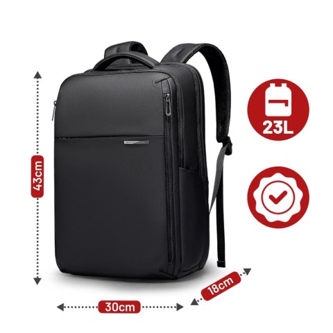 Plecak do Biura na Laptopa 15.6" Mark Ryden, Wodoodporny, Elegancki i Stylowy, Pojemny 23L, Praktyczny z Zamkiem YKK i Bocznymi 