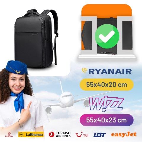 Plecak do Biura na Laptopa 15.6" Mark Ryden, Wodoodporny, Elegancki i Stylowy, Pojemny 23L, Praktyczny z Zamkiem YKK i Bocznymi 