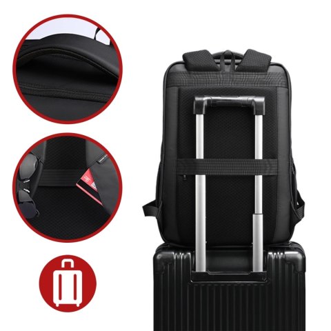 Plecak do Biura na Laptopa 15.6" Mark Ryden, Wodoodporny, Elegancki i Stylowy, Pojemny 23L, Praktyczny z Zamkiem YKK i Bocznymi 