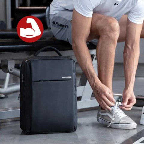 Plecak na Laptopa 15.6" Mark Ryden, Bagaż Podręczny, Bezpłatny, Wodoodporny Biznesowy i Podróżny, Usztywniany, Zamek YKK, Materi