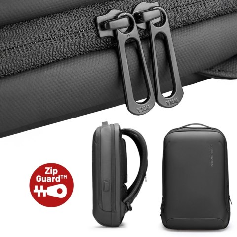 Plecak na Laptopa 15.6" Mark Ryden, Wodoodporny, Lekki i Smukły, Podróżny z Wyjściem USB, Kieszenią na Karty i Zamkiem YKK, Mate