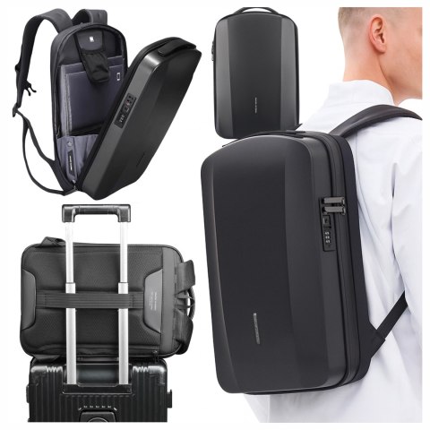 Plecak na Laptopa 17.3" Mark Ryden, Ładowanie USB, Wodoodporny, Pojemny i Praktyczny, Otwierany 180°, Antykradzieżowy z zamkiem 