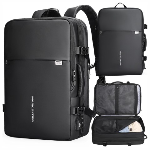 Plecak na Laptopa 17.3" Mark Ryden, Port USB, Wodoodporny, Minimalistyczny i Pojemny 37L, Wygodny, Rozszerzalny z Otwieraniem 18