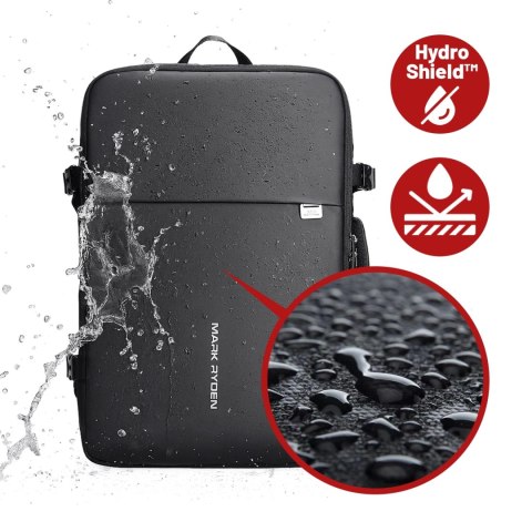 Plecak na Laptopa 17.3" Mark Ryden, Port USB, Wodoodporny, Minimalistyczny i Pojemny 37L, Wygodny, Rozszerzalny z Otwieraniem 18