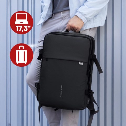 Plecak na Laptopa 17.3" Mark Ryden, Port USB, Wodoodporny, Minimalistyczny i Pojemny 37L, Wygodny, Rozszerzalny z Otwieraniem 18