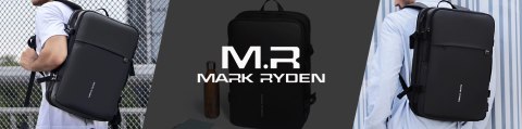 Plecak na Laptopa 17.3" Mark Ryden, Port USB, Wodoodporny, Minimalistyczny i Pojemny 37L, Wygodny, Rozszerzalny z Otwieraniem 18