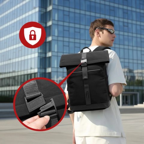 Plecak wodoodporny Bange 21L na laptopy do 15.6" i tablet 12.9" - pojemny, wygodny, oddychający, odporny na zużycie, miejski i p