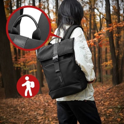Plecak wodoodporny Bange 21L na laptopy do 15.6" i tablet 12.9" - pojemny, wygodny, oddychający, odporny na zużycie, miejski i p